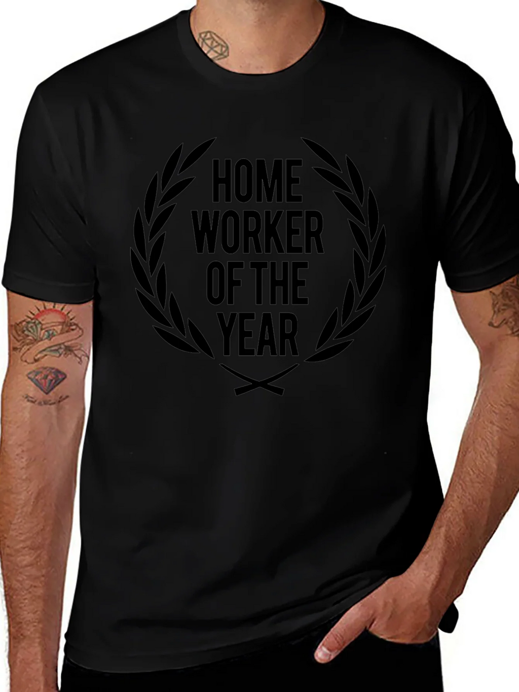 Home Worker of the Year Black T-Shirt