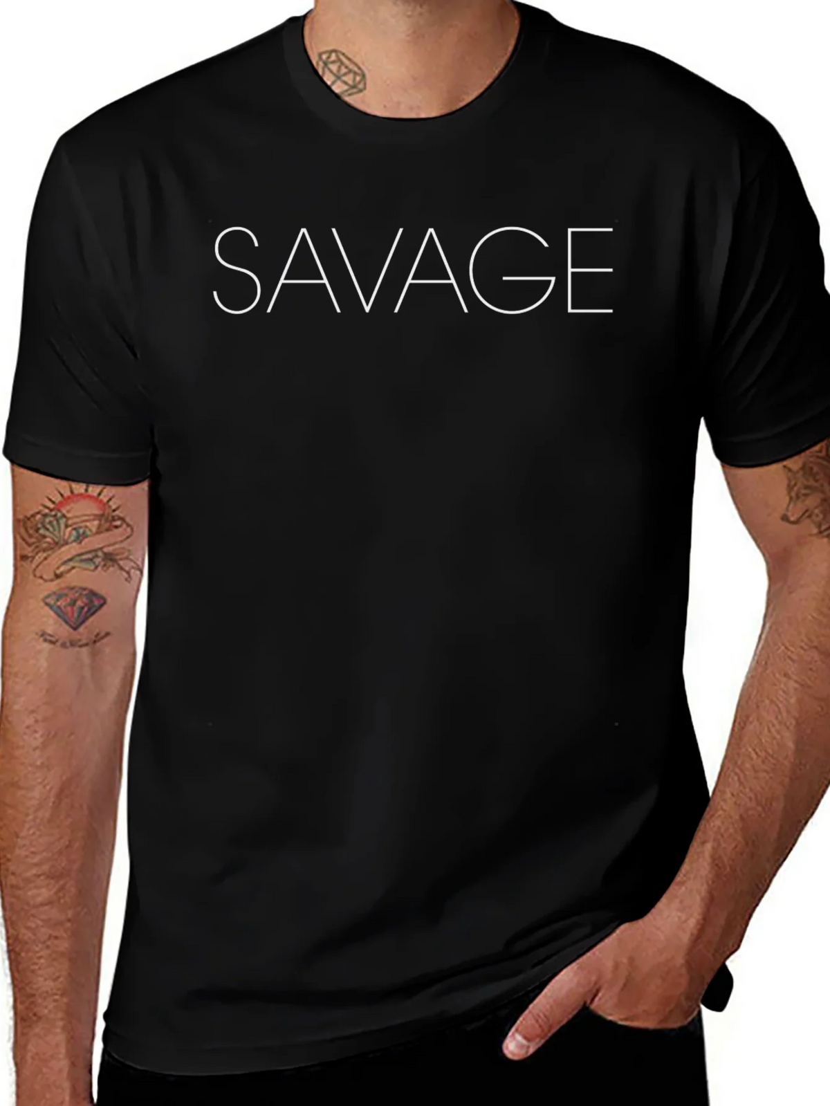 Savage Graphic Tee - Mens Black T-Shirt