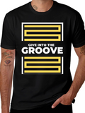 Give Into The Groove Black T-Shirt