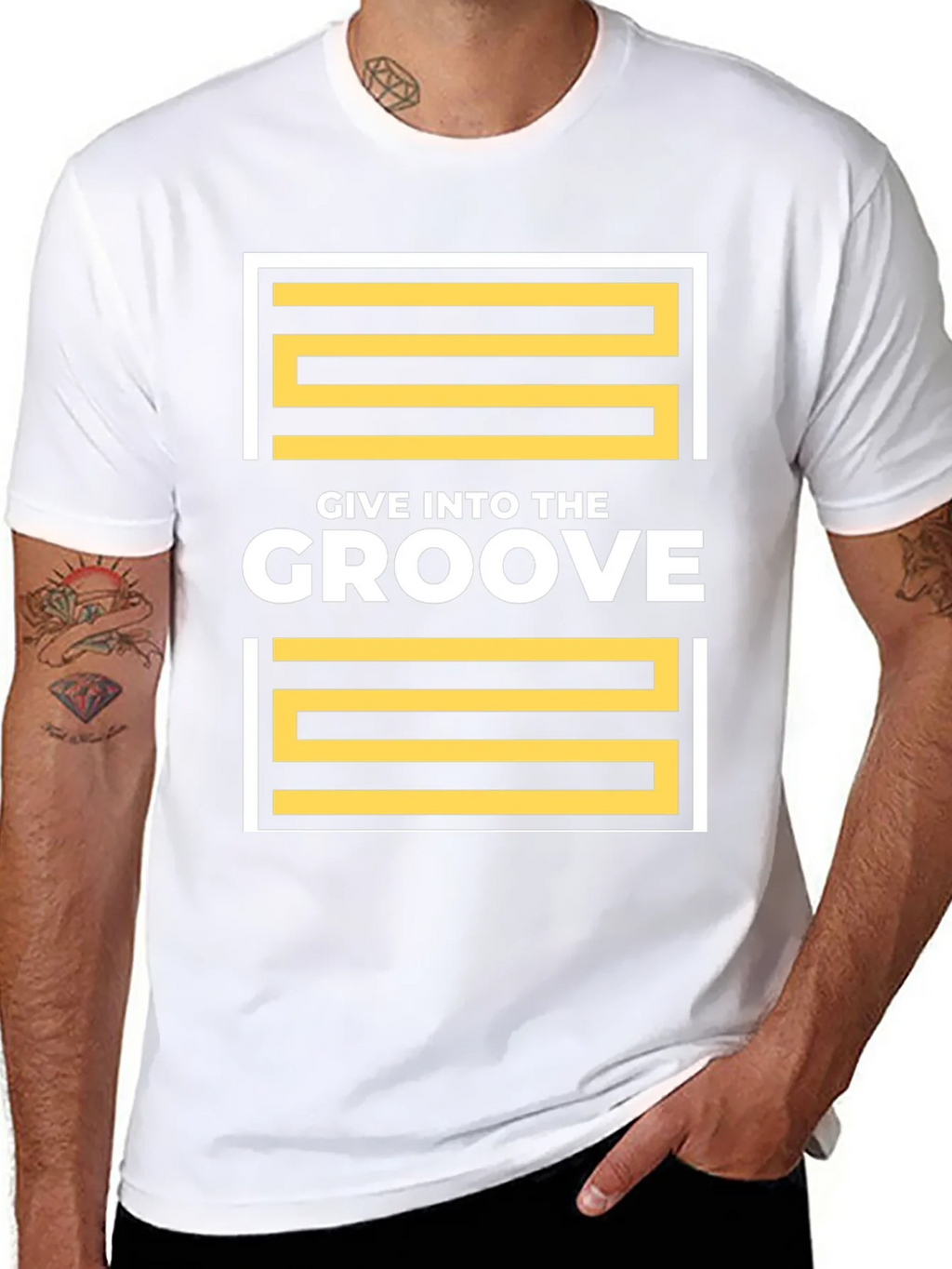 Give Into The Groove Black T-Shirt
