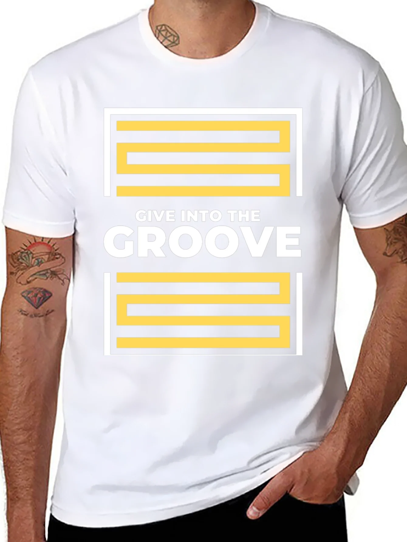 Give Into The Groove Black T-Shirt
