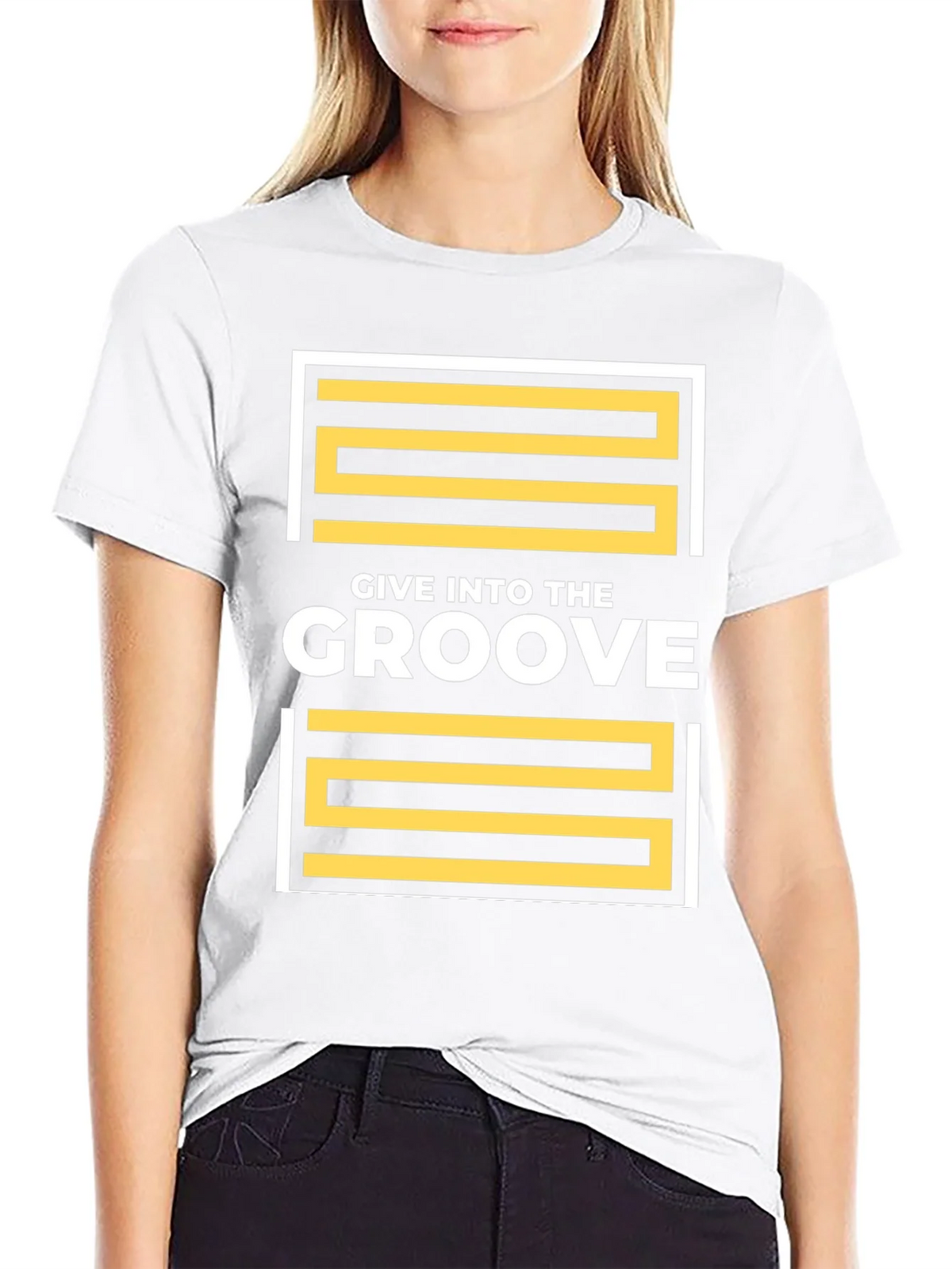 Give Into The Groove Black T-Shirt