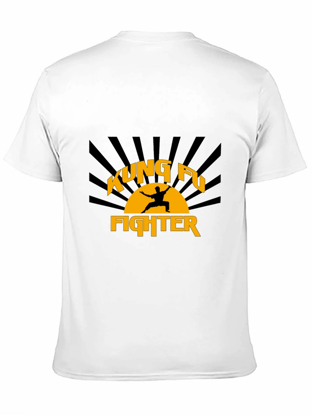 Kung Fu Fighter Graphic Black T-Shirt