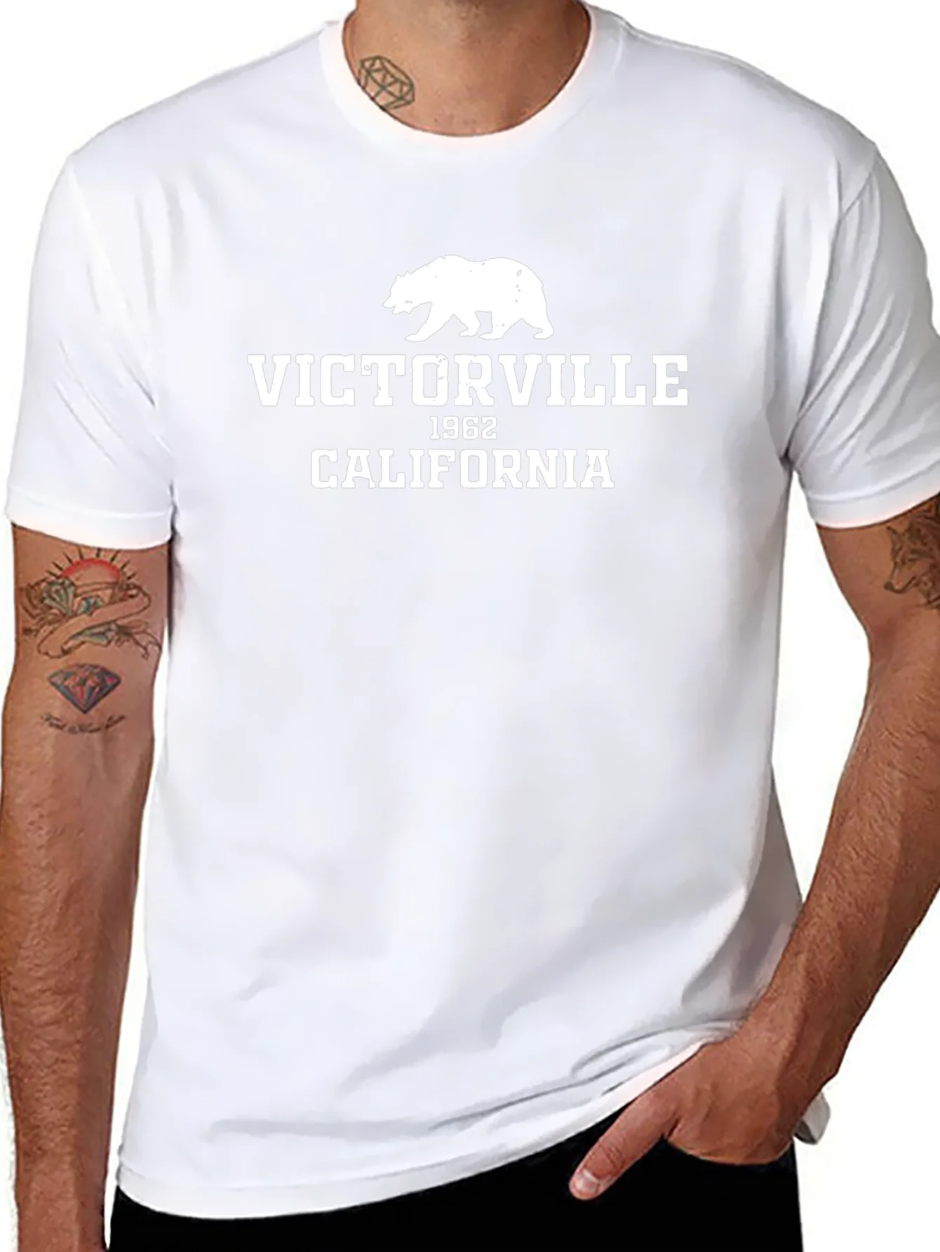Victorville California Bear Graphic T-Shirt