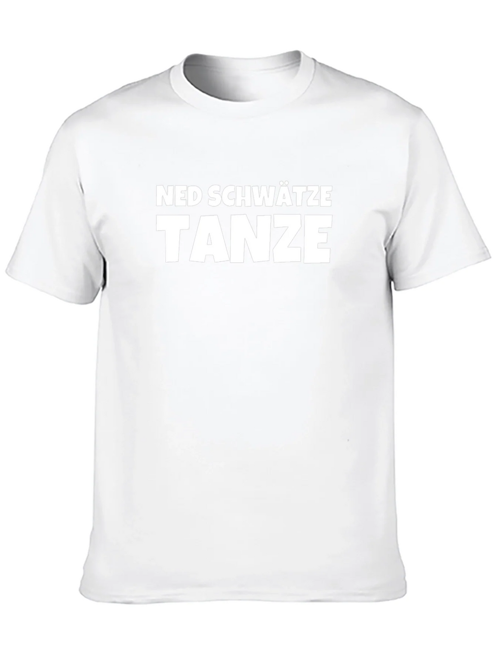 Ned Schwätze Tanze T-Shirt - Black Cotton Blend Tee