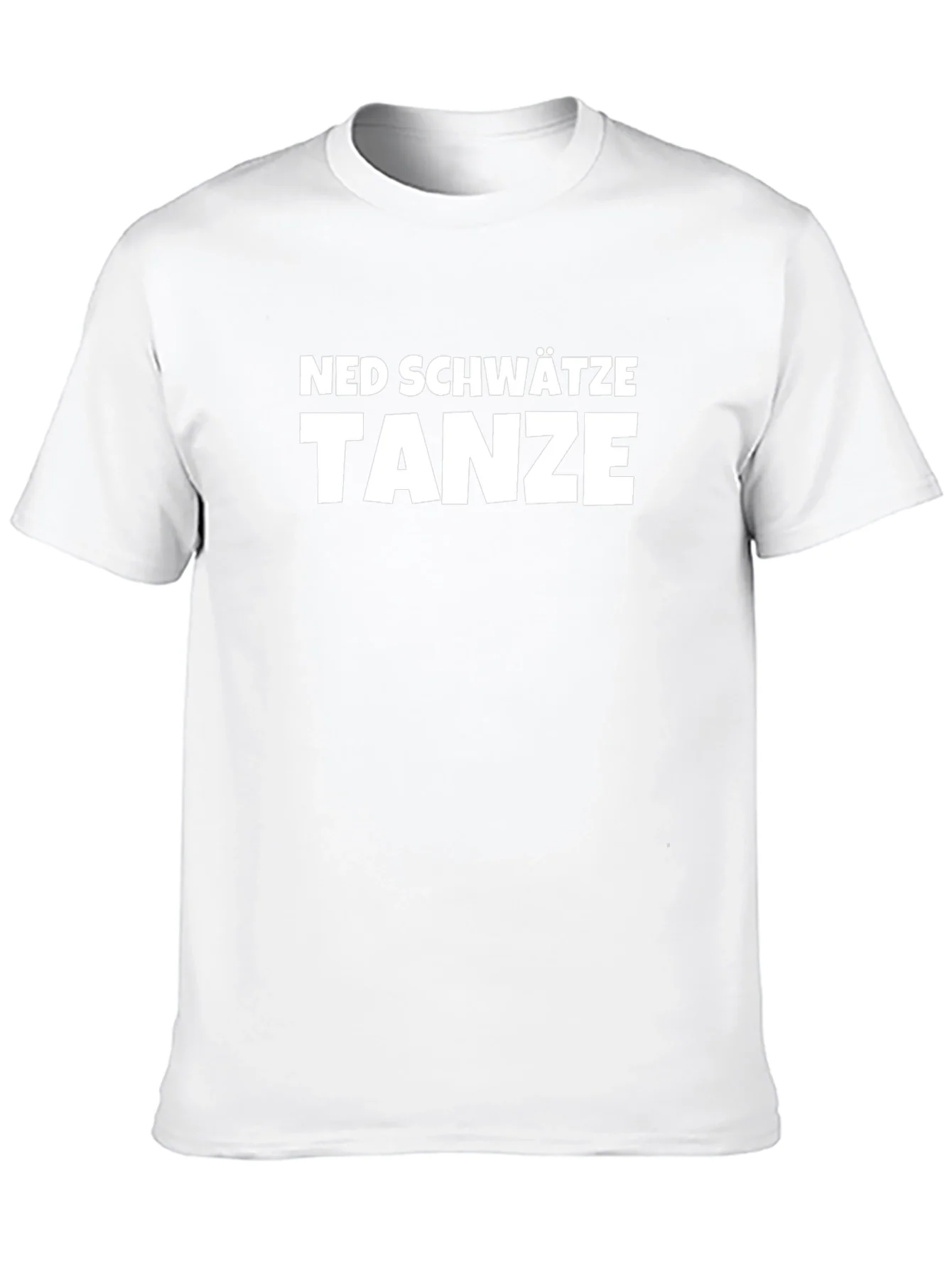Ned Schwätze Tanze T-Shirt - Black Cotton Blend Tee