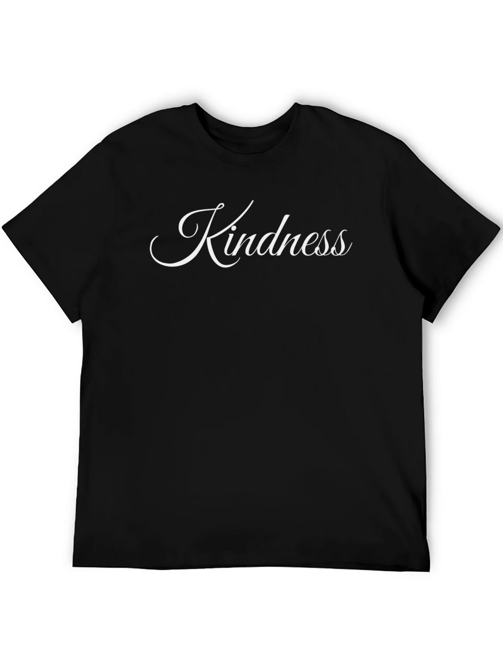Kindness Graphic Tee - Classic Black Crew Neck T-Shirt