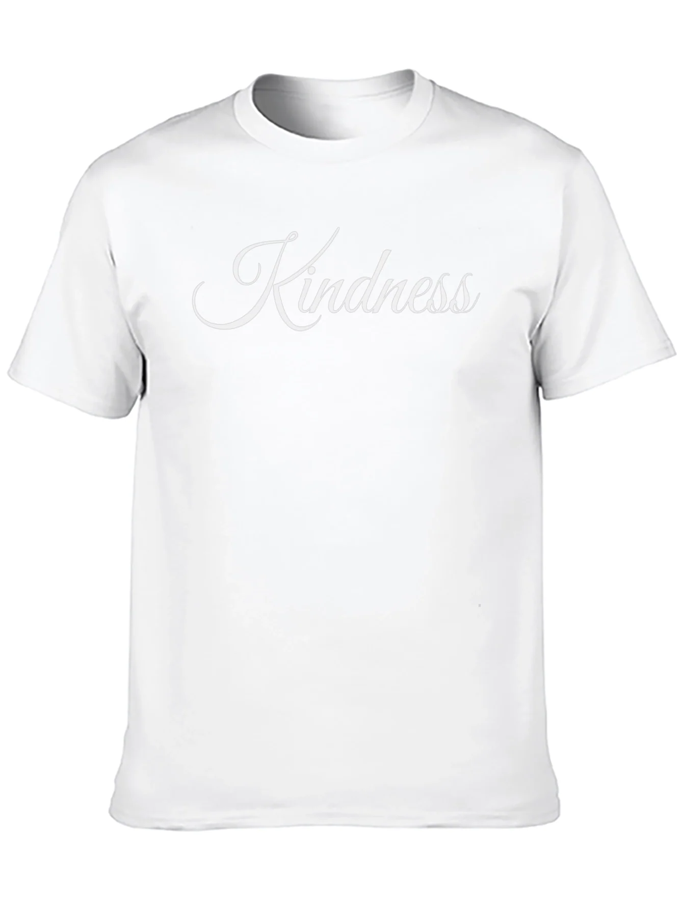 Kindness Graphic Tee - Classic Black Crew Neck T-Shirt