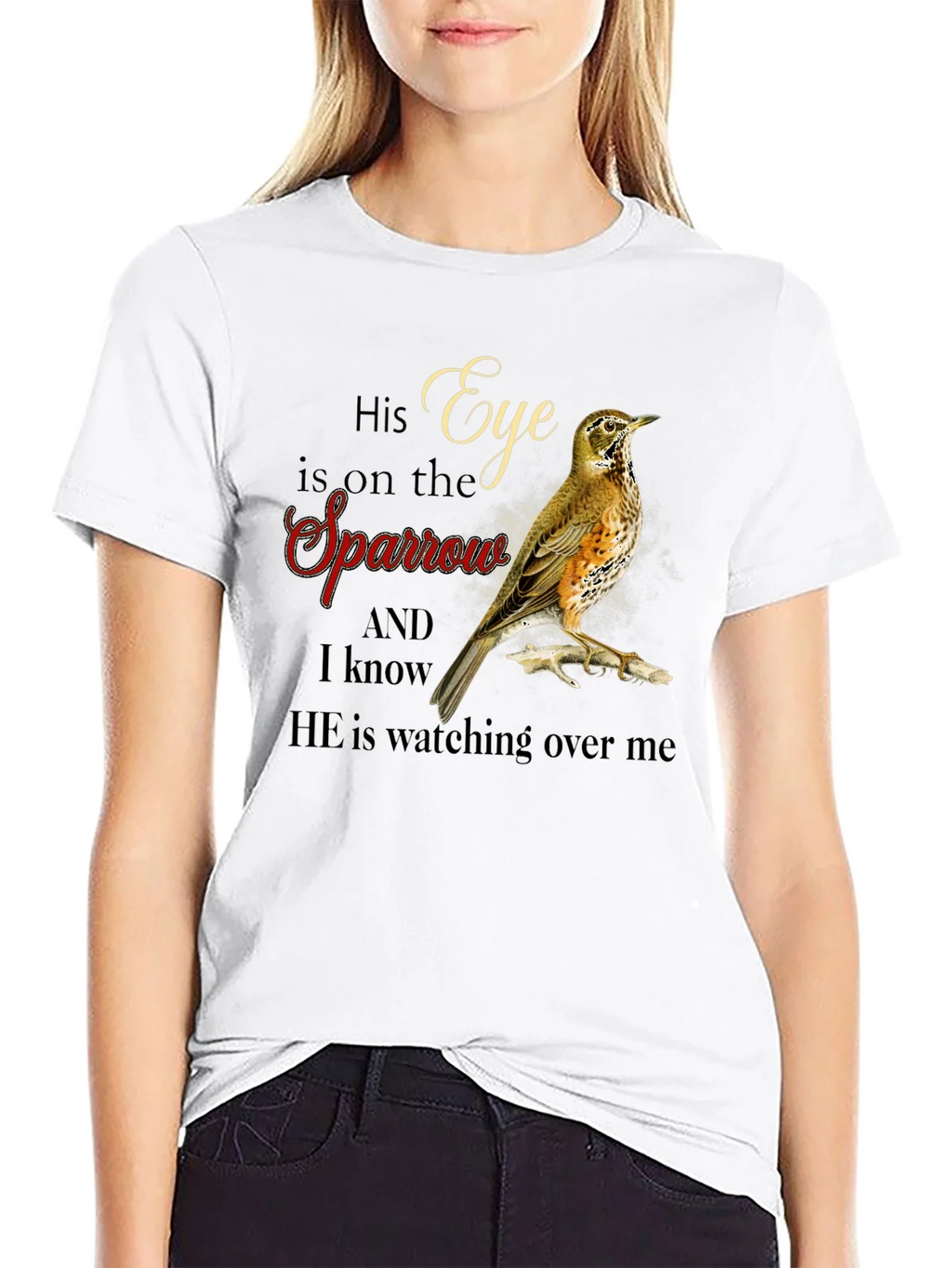 Eye is on the Sparrow Graphic T-Shirt