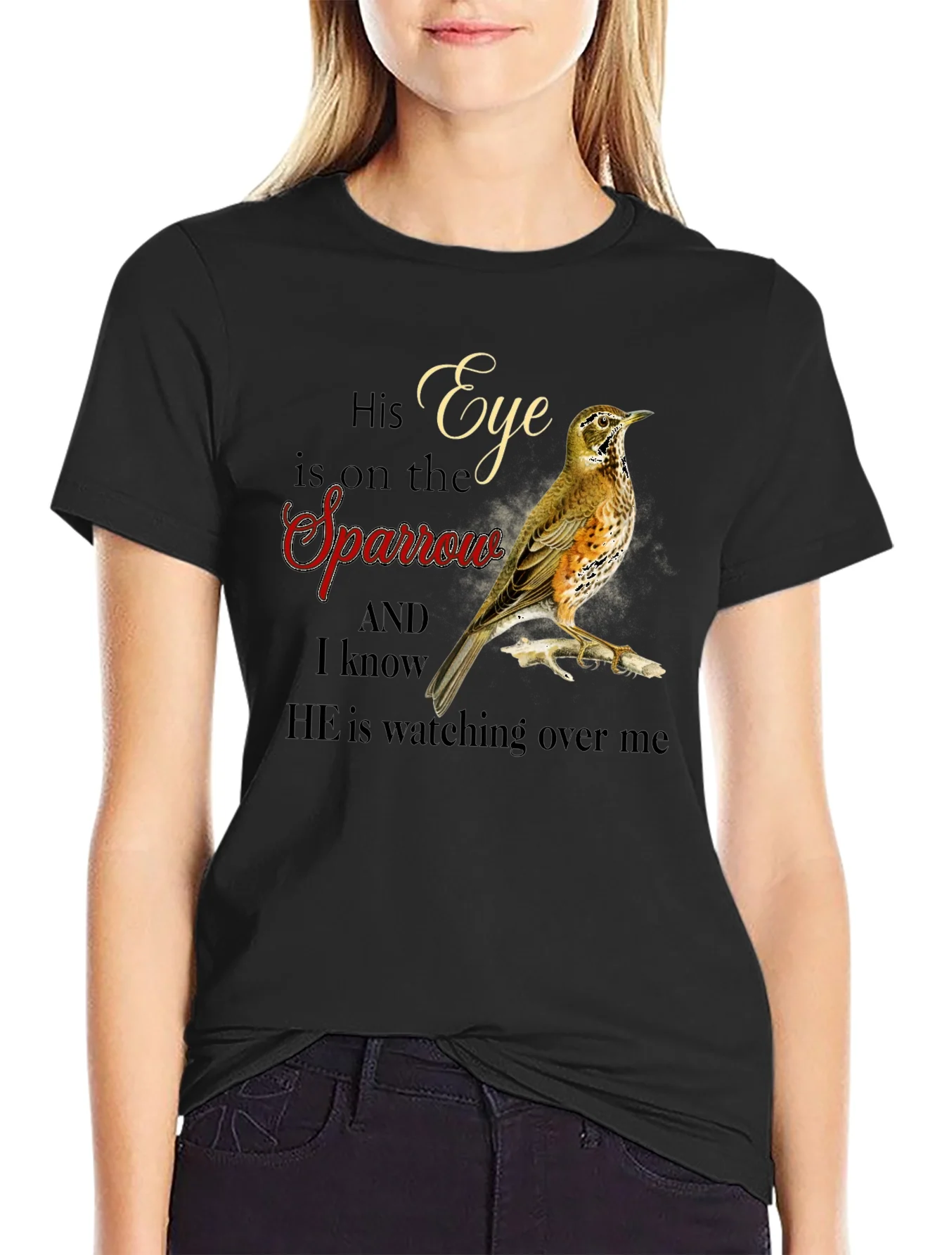 Eye is on the Sparrow Graphic T-Shirt