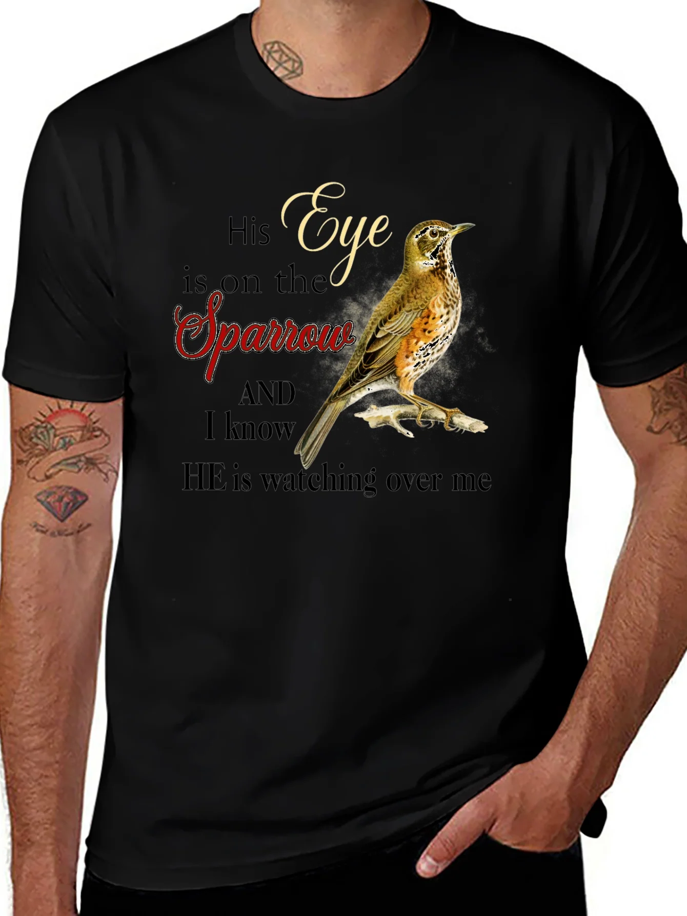 Eye is on the Sparrow Graphic T-Shirt