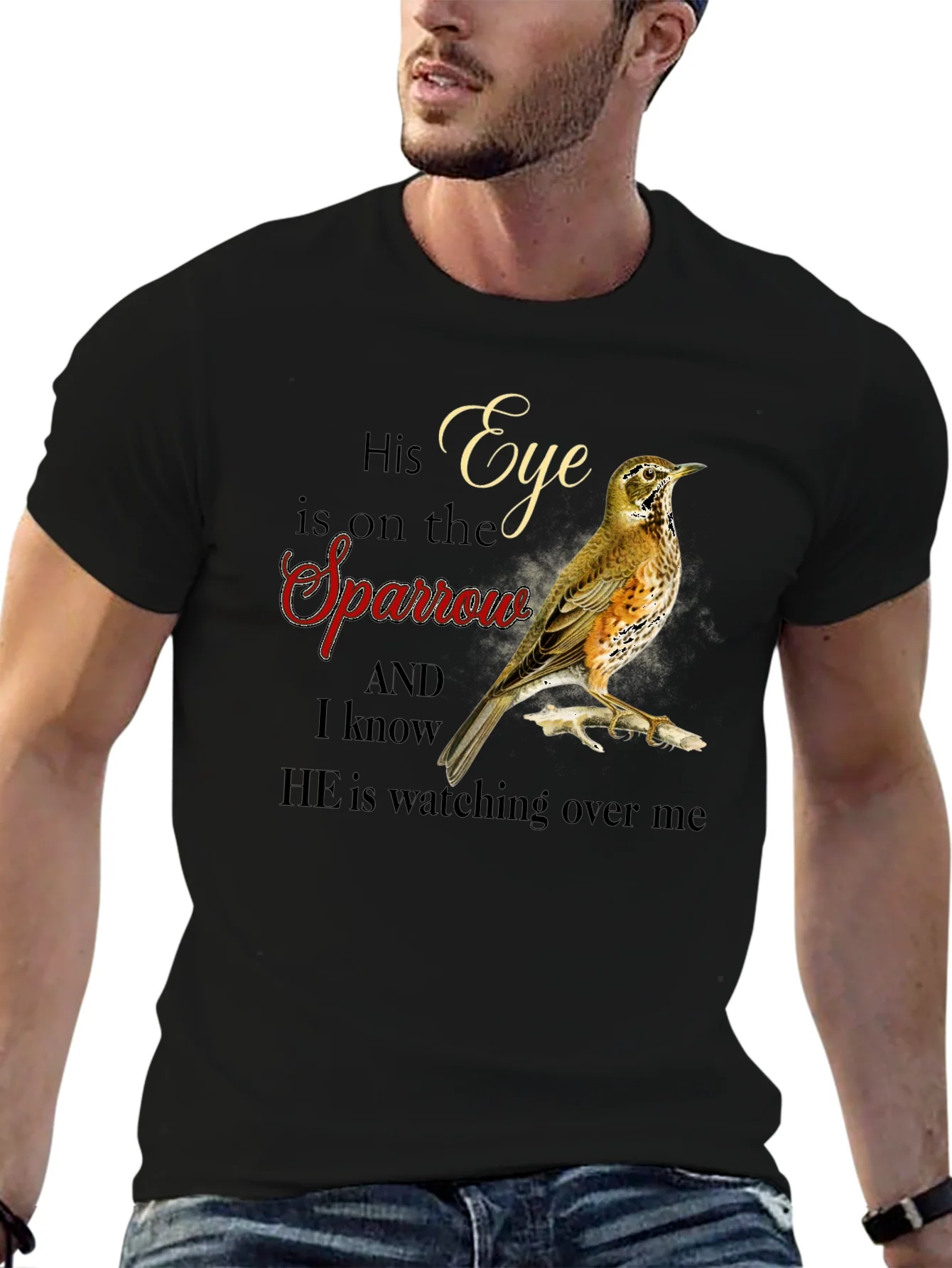Eye is on the Sparrow Graphic T-Shirt