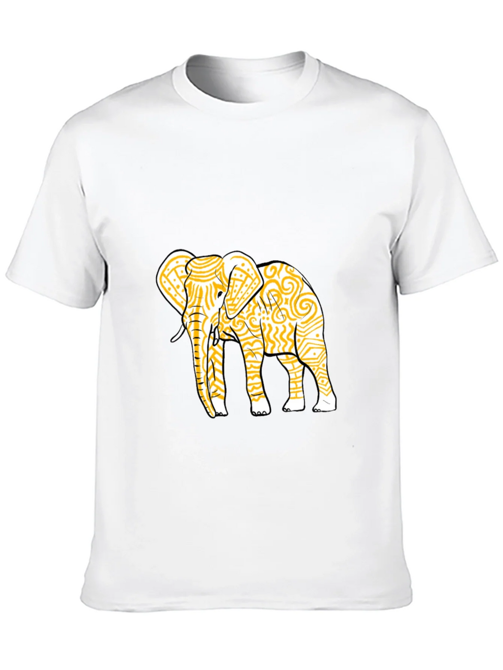 Elephant Graphic Tee - Stylish Mens Crew Neck T-Shirt