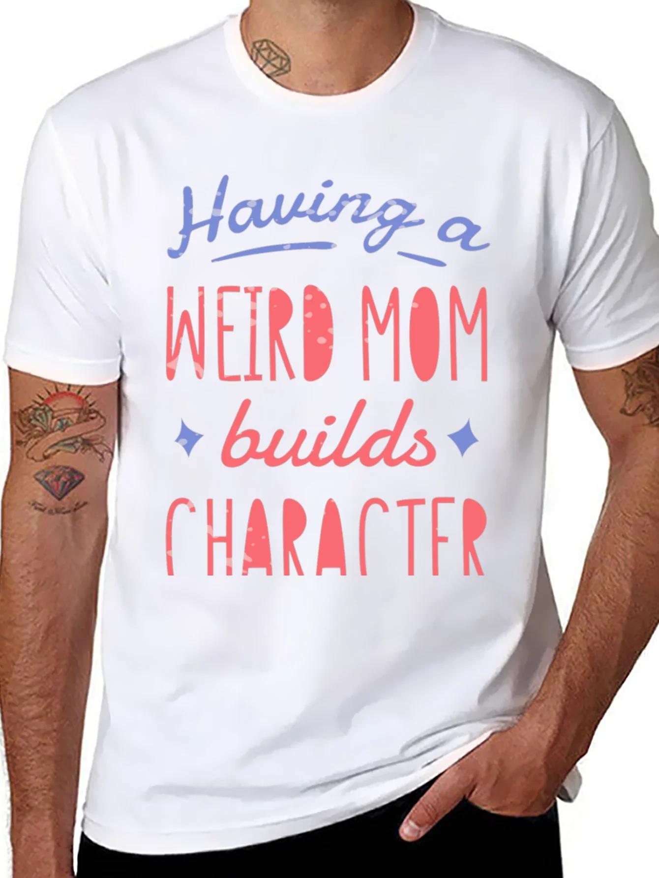 Weird Mom Builds Character Graphic Tee