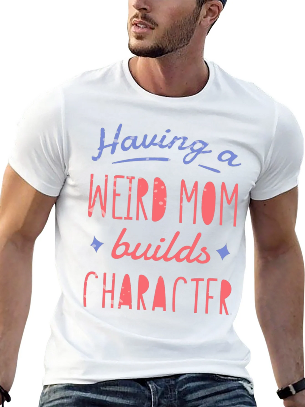 Weird Mom Builds Character Graphic Tee