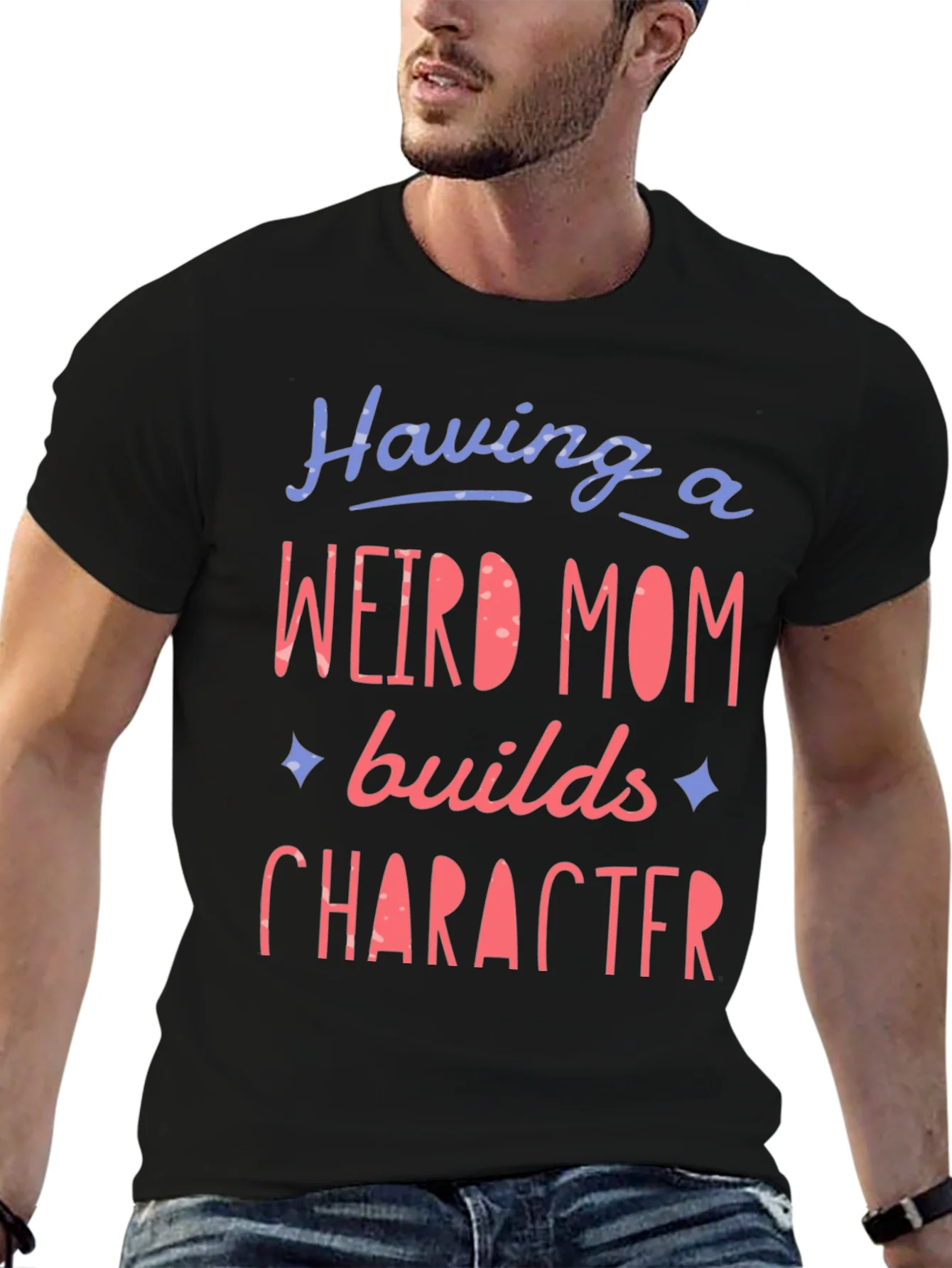 Weird Mom Builds Character Graphic Tee