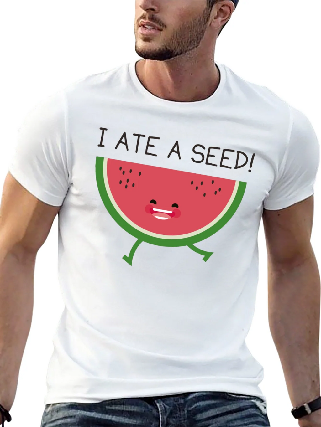 I Ate a Seed! Funny Watermelon Graphic Tee