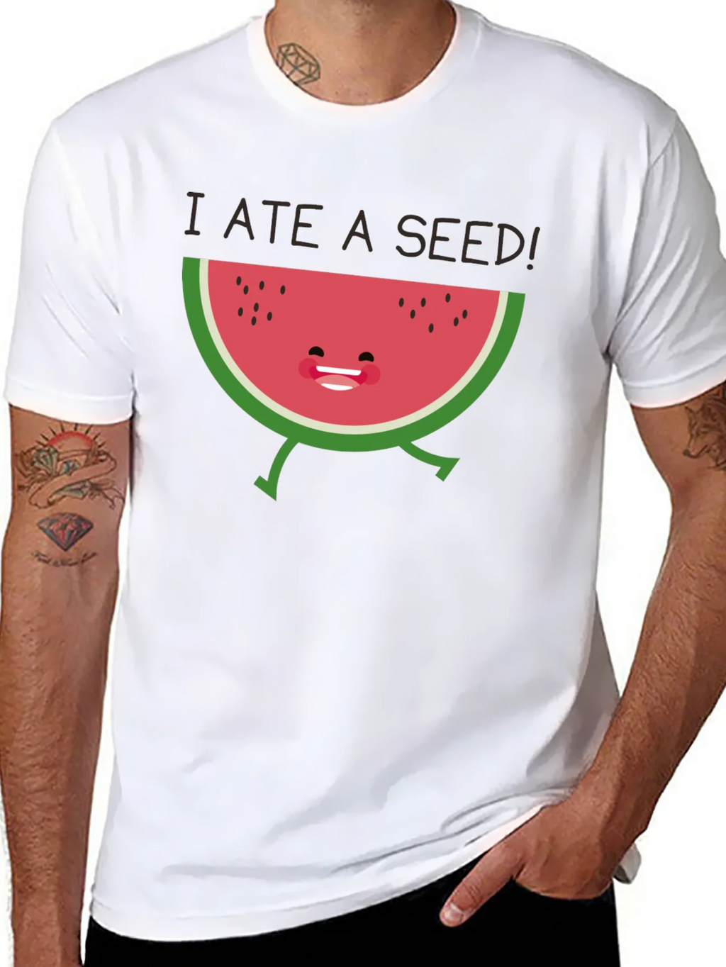 I Ate a Seed! Funny Watermelon Graphic Tee