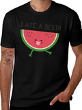 I Ate a Seed! Funny Watermelon Graphic Tee