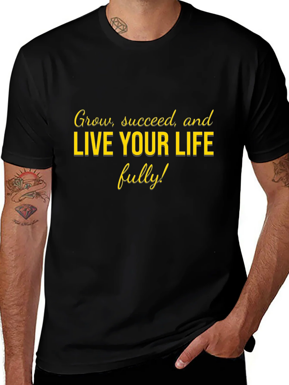 Motivational Live Your Life Graphic Tee