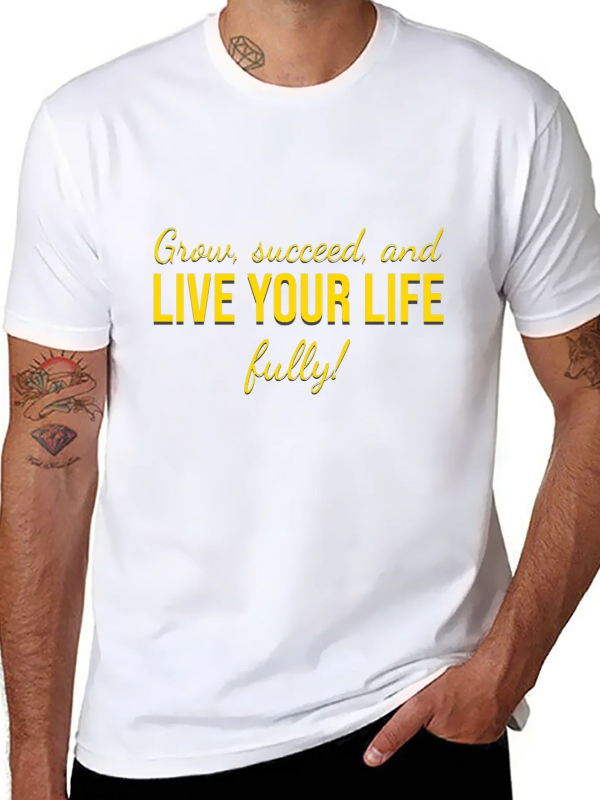 Motivational Live Your Life Graphic Tee