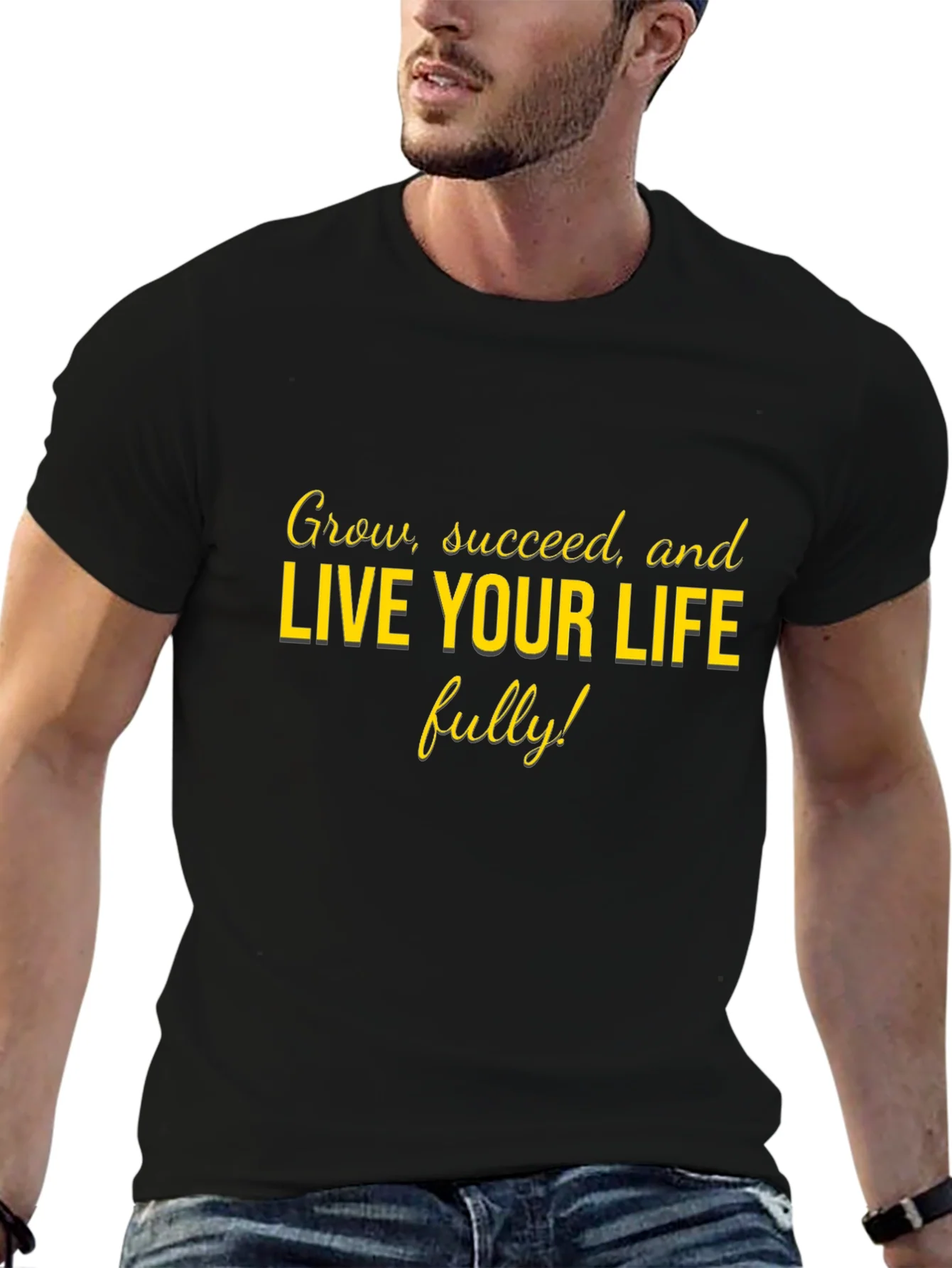 Motivational Live Your Life Graphic Tee