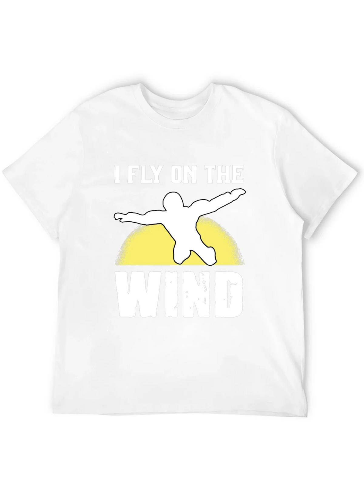 I Fly On The Wind Skydiving Black T-Shirt