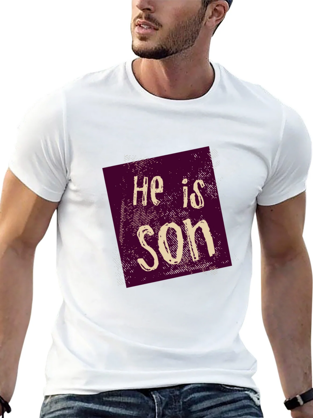 He is Son Graphic Tee - Casual Style