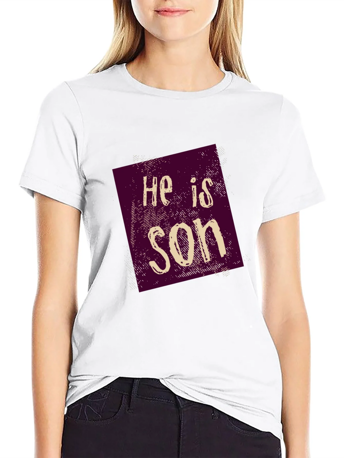 He is Son Graphic Tee - Casual Style