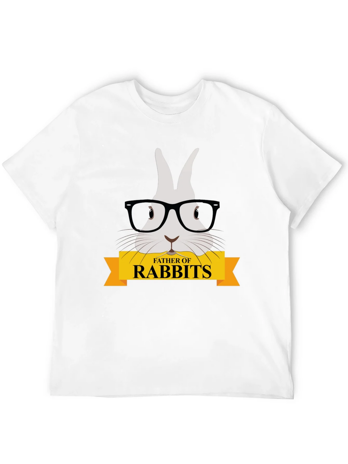 Father of Rabbits Graphic T-Shirt - Black