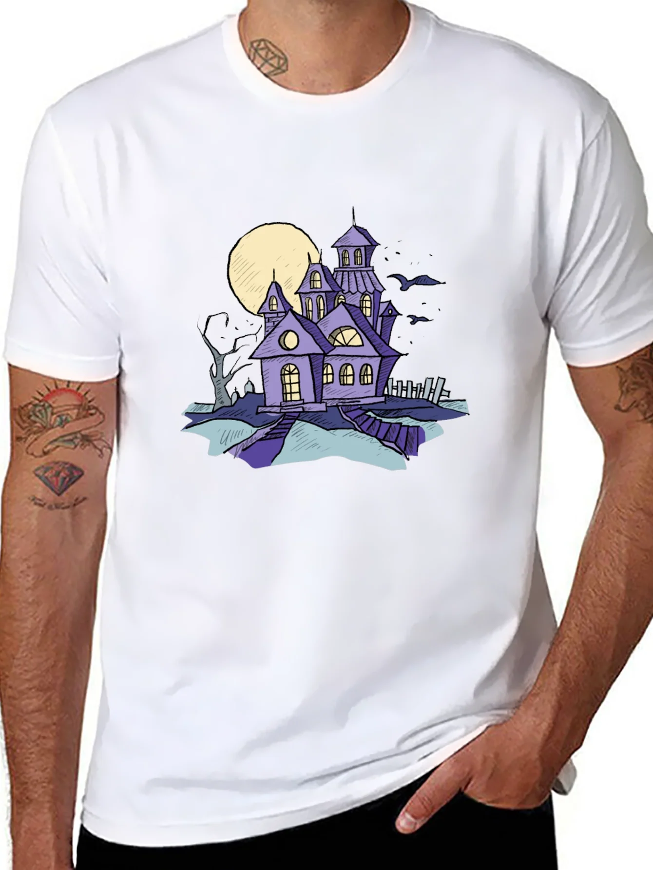 Haunted House Graphic Tee