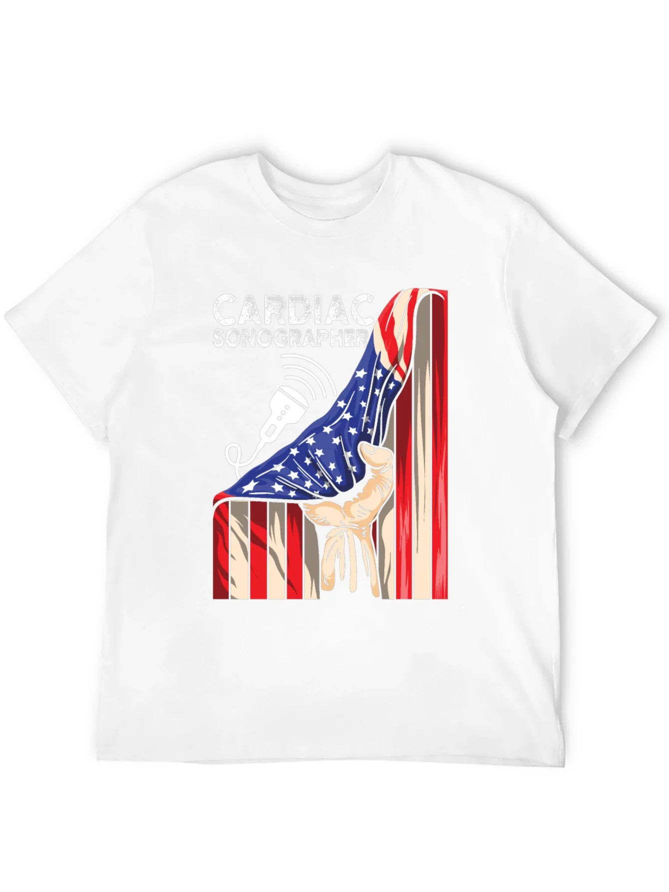 Cardiac Sonographer Patriotic T-Shirt