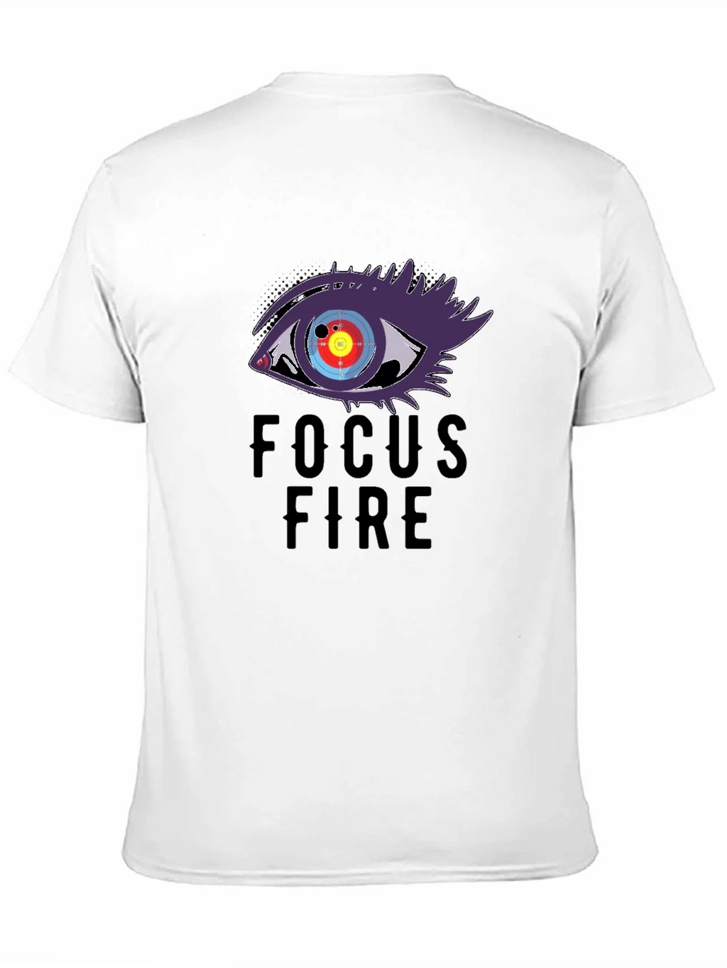 Focus Fire Graphic Tee - Eye Target Design
