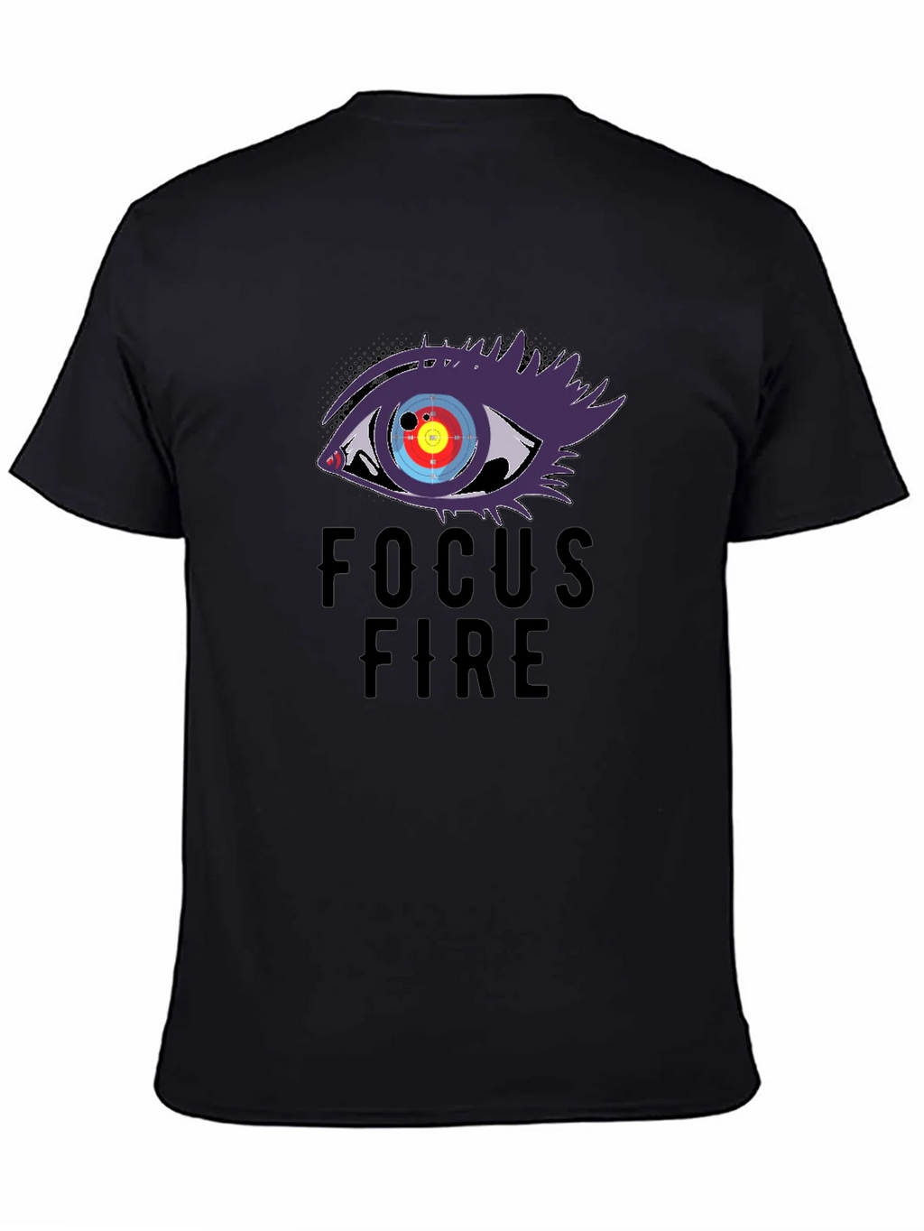 Focus Fire Graphic Tee - Eye Target Design