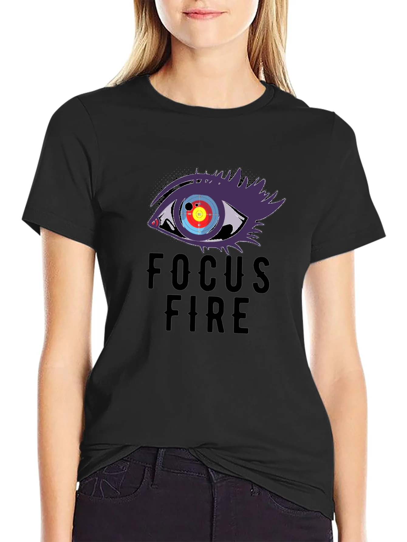Focus Fire Graphic Tee - Eye Target Design