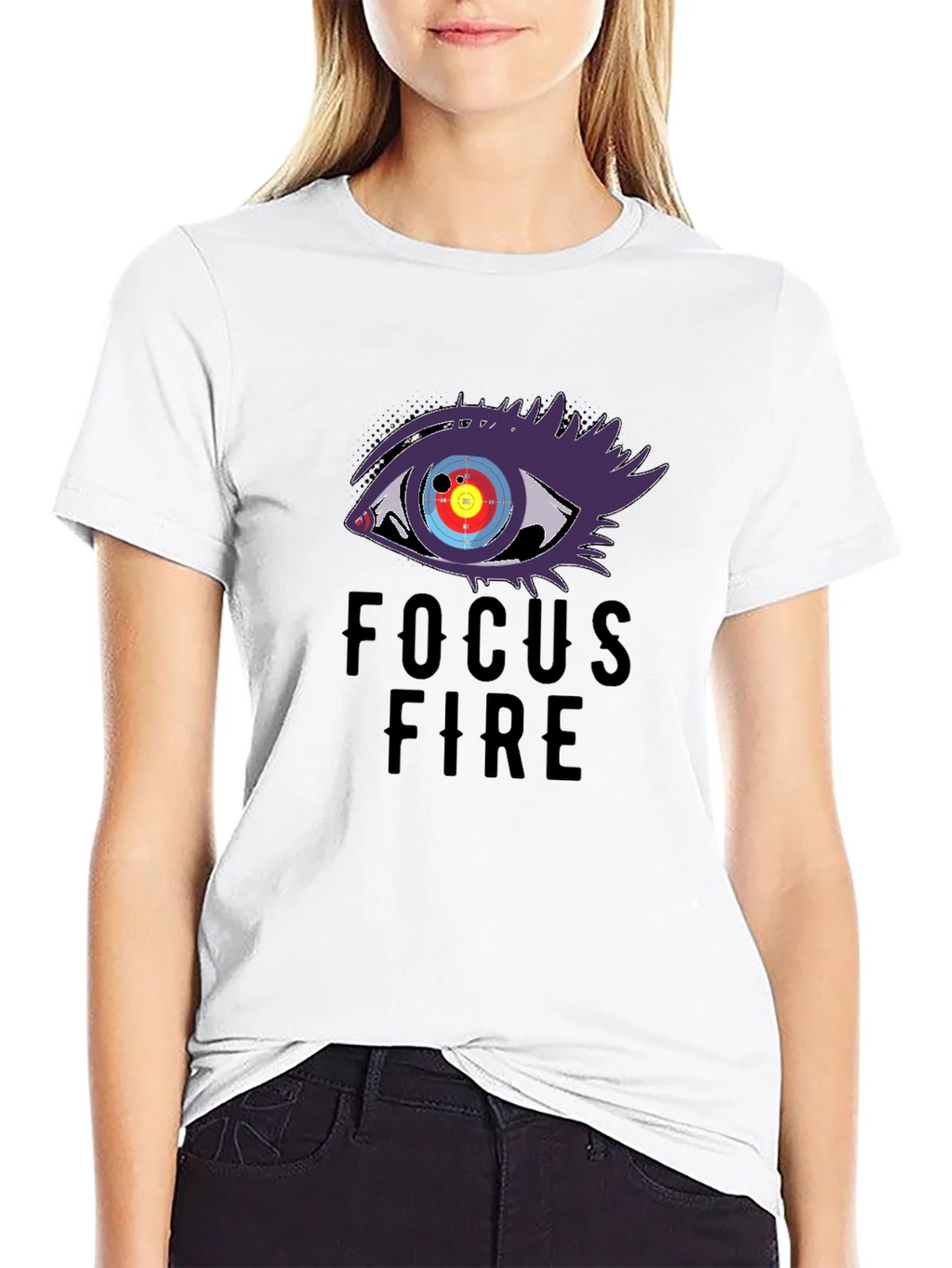 Focus Fire Graphic Tee - Eye Target Design