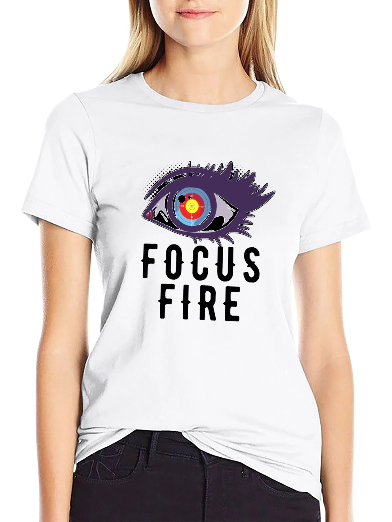 Focus Fire Graphic Tee - Eye Target Design