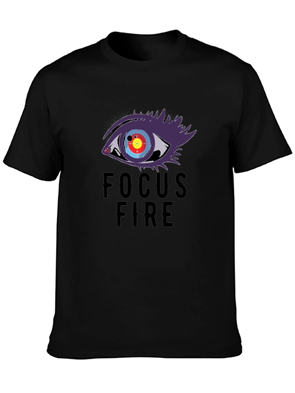 Focus Fire Graphic Tee - Eye Target Design
