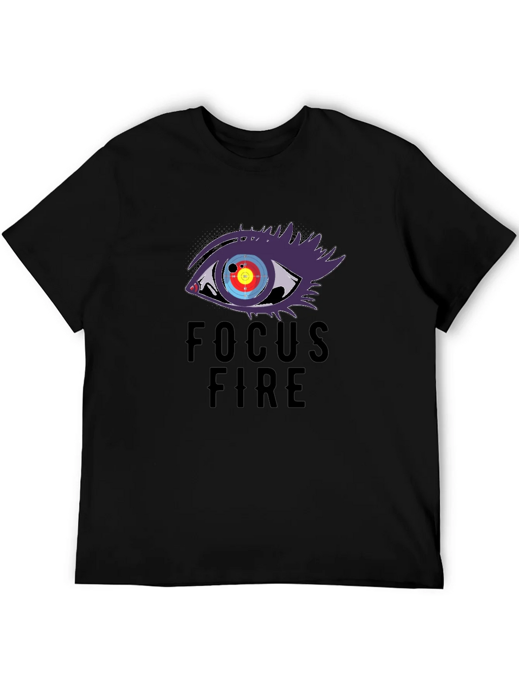 Focus Fire Graphic Tee - Eye Target Design