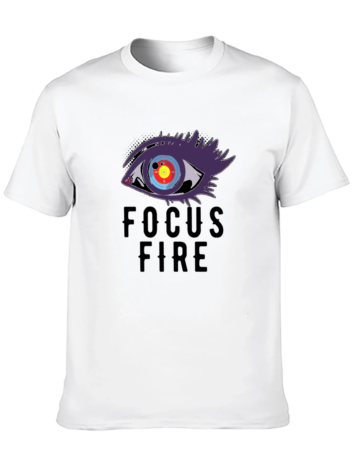 Focus Fire Graphic Tee - Eye Target Design