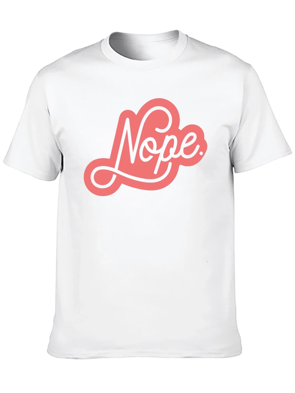 Nope Graphic Tee - Unisex Black Cotton T-Shirt