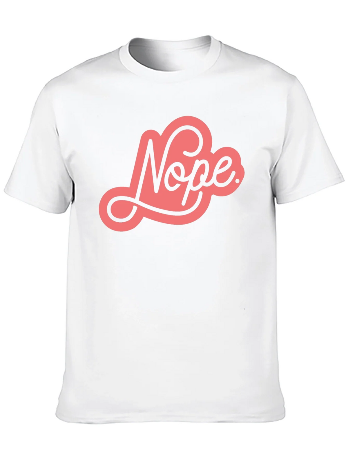 Nope Graphic Tee - Unisex Black Cotton T-Shirt