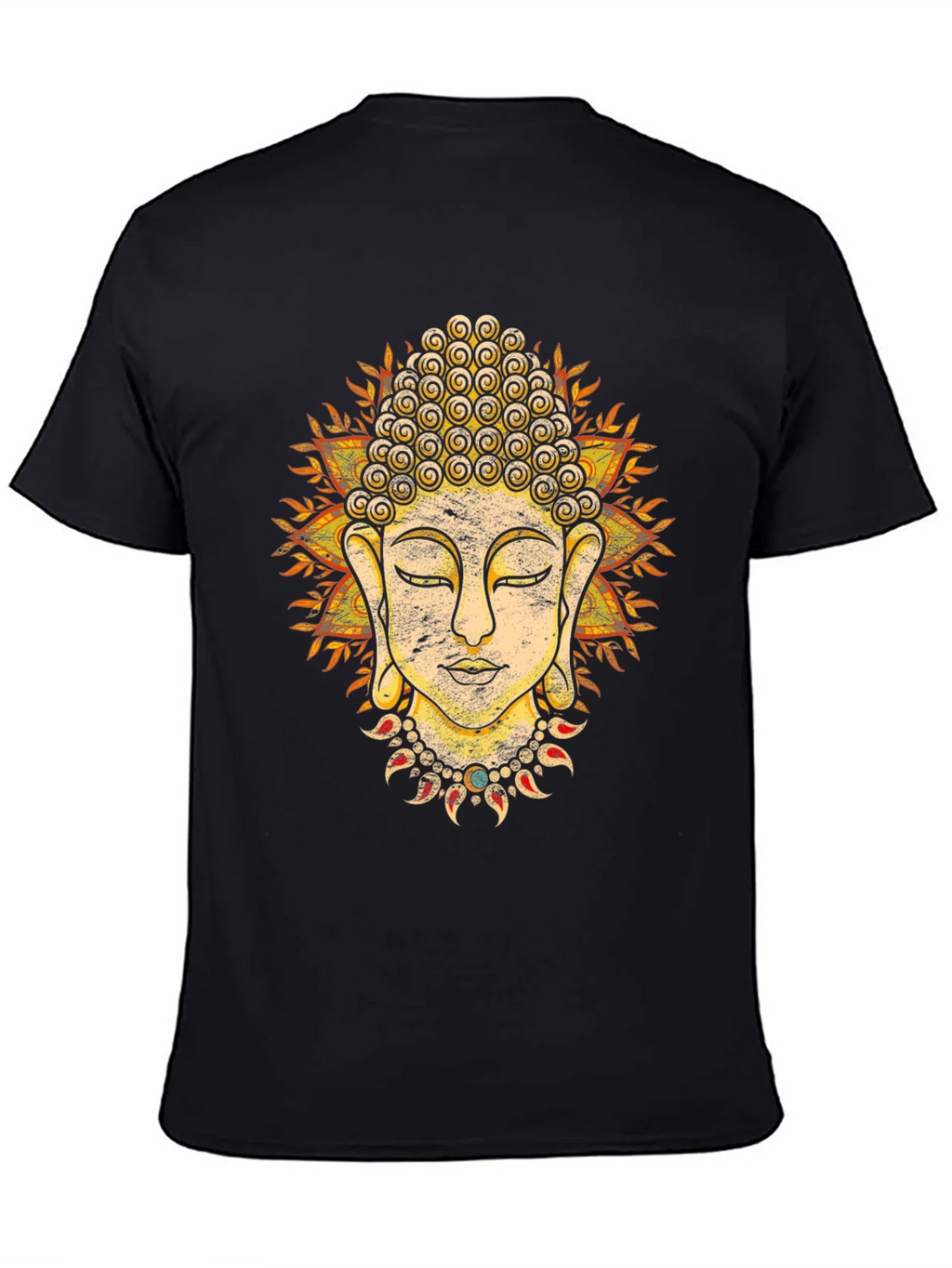 Buddha Graphic Tee - Spiritual Black T-Shirt