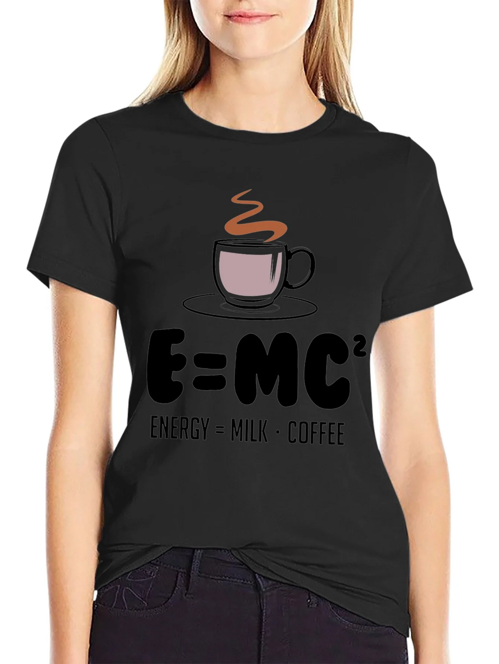 E=MC² Coffee T-Shirt - Energy Formula Tee