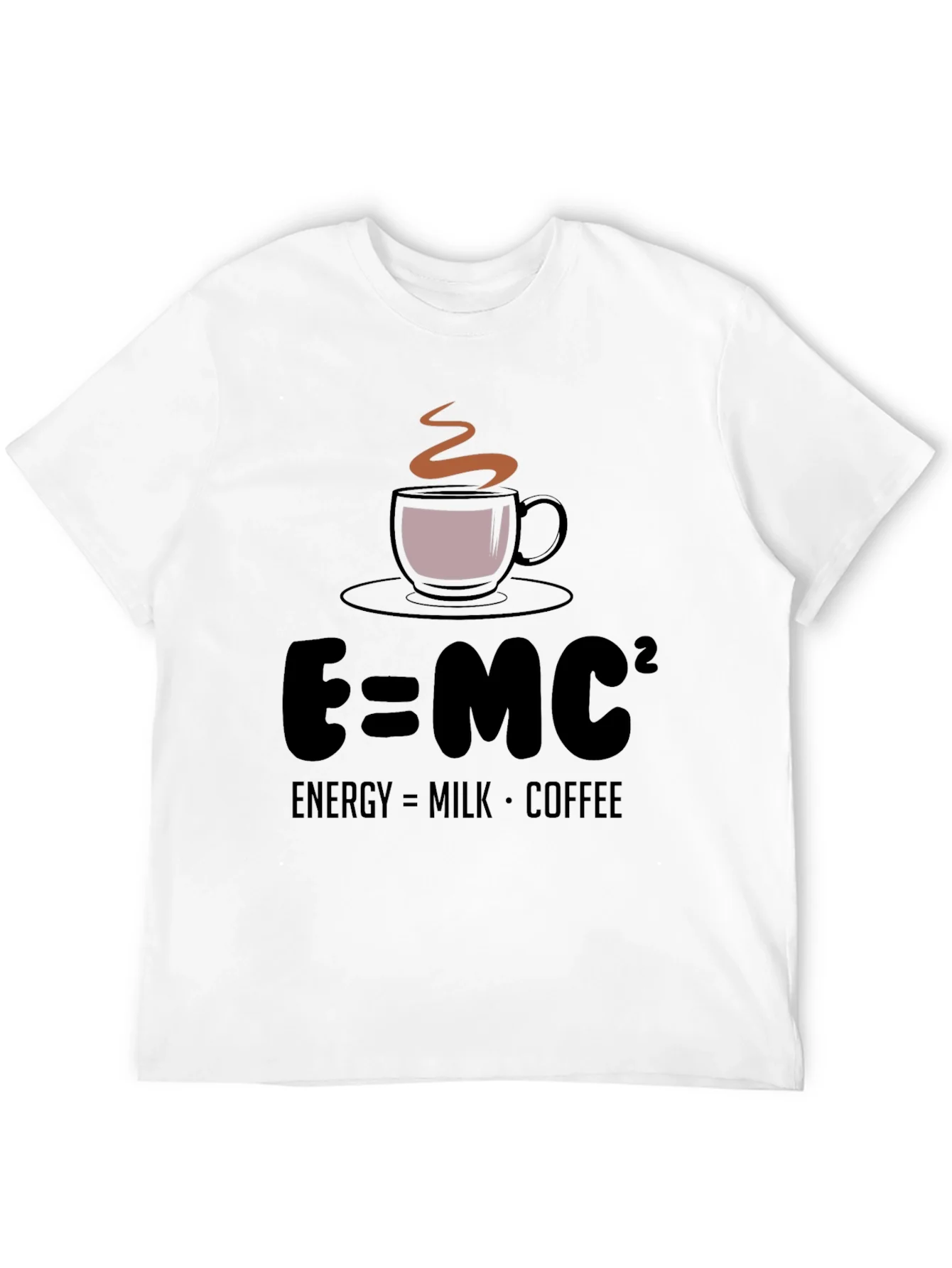 E=MC² Coffee T-Shirt - Energy Formula Tee