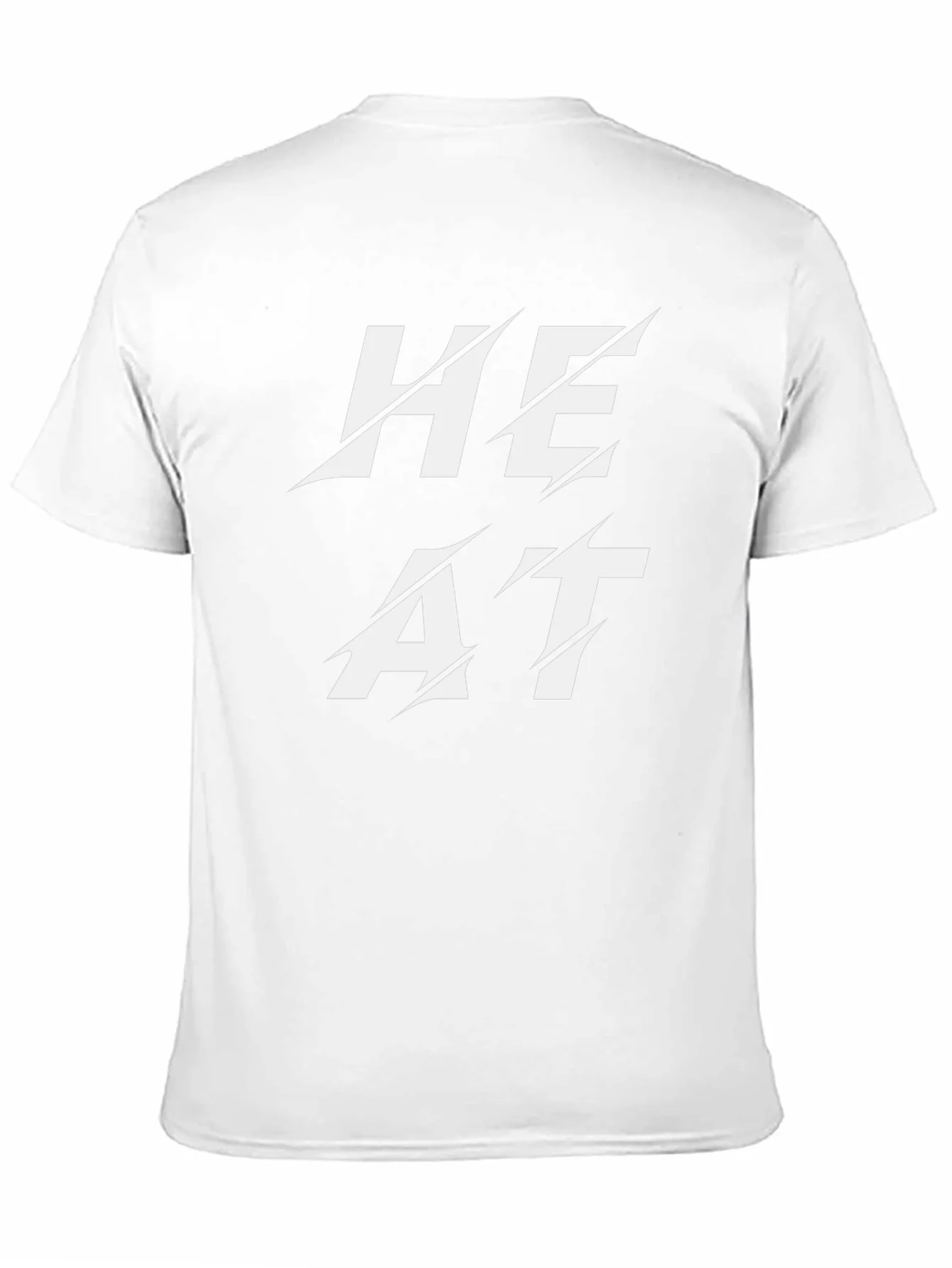 Heat Slashed Text Graphic Black T-Shirt