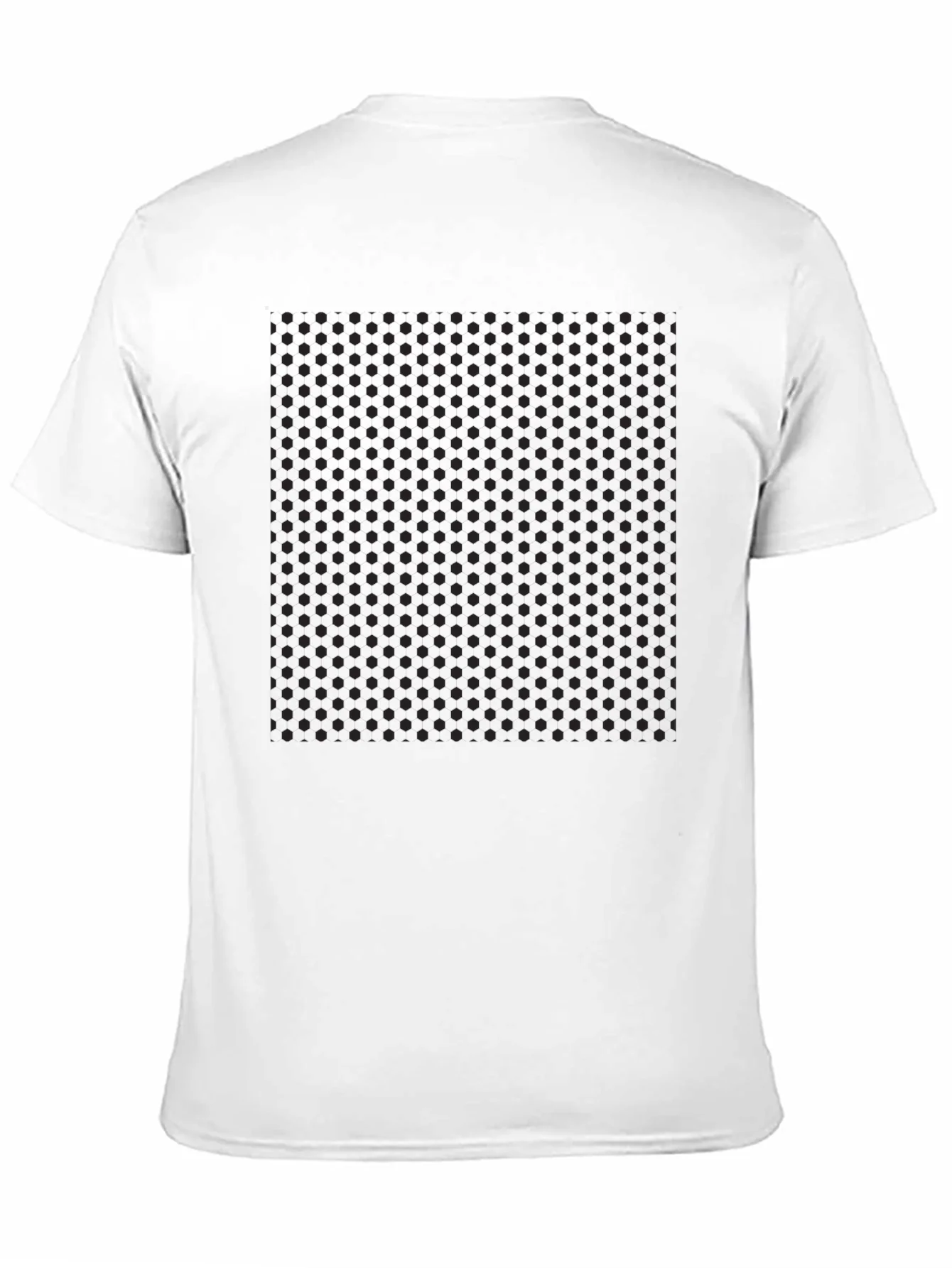 Mens Black Polka Dot Pattern T-Shirt