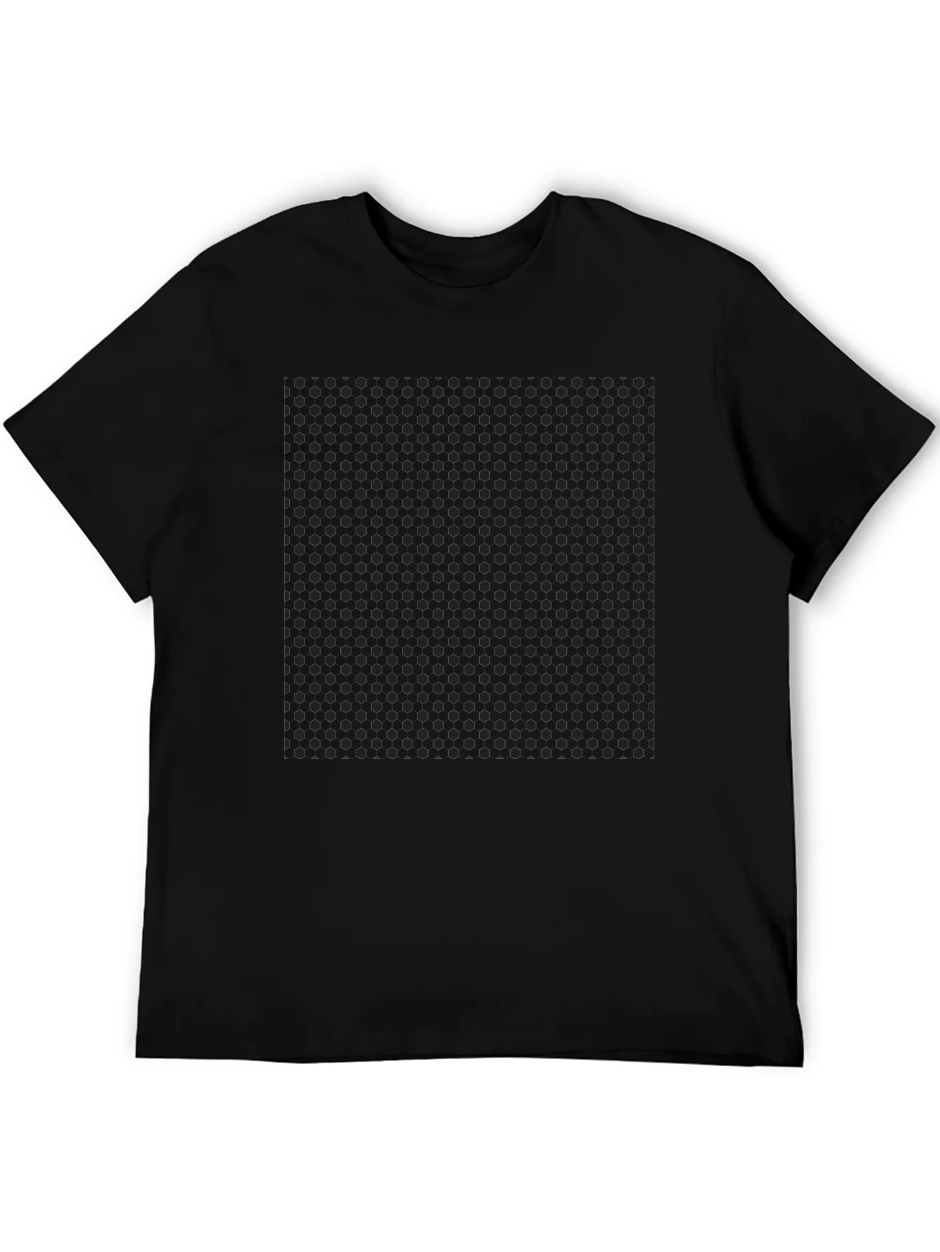 Mens Black Polka Dot Pattern T-Shirt