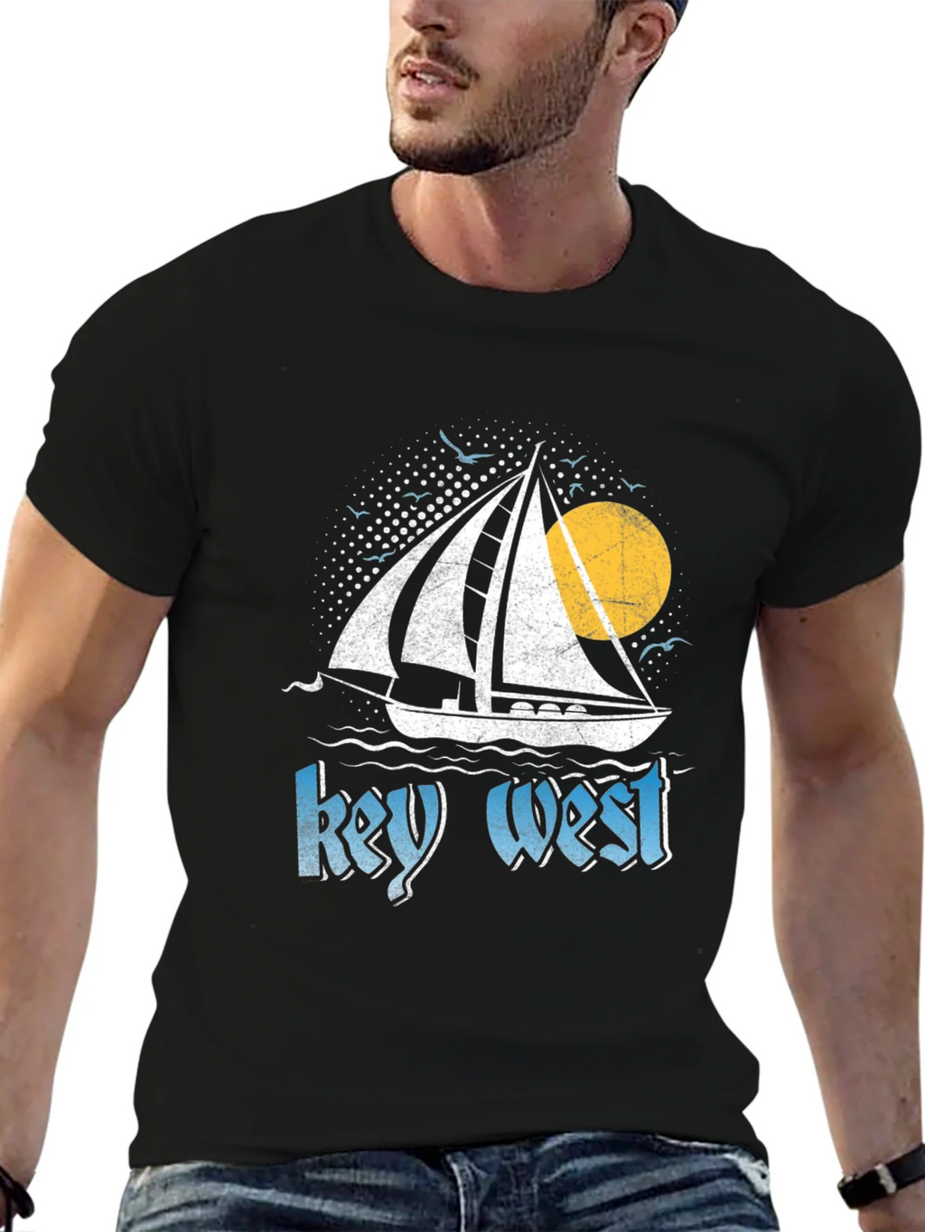 Key West Sailboat Graphic Tee