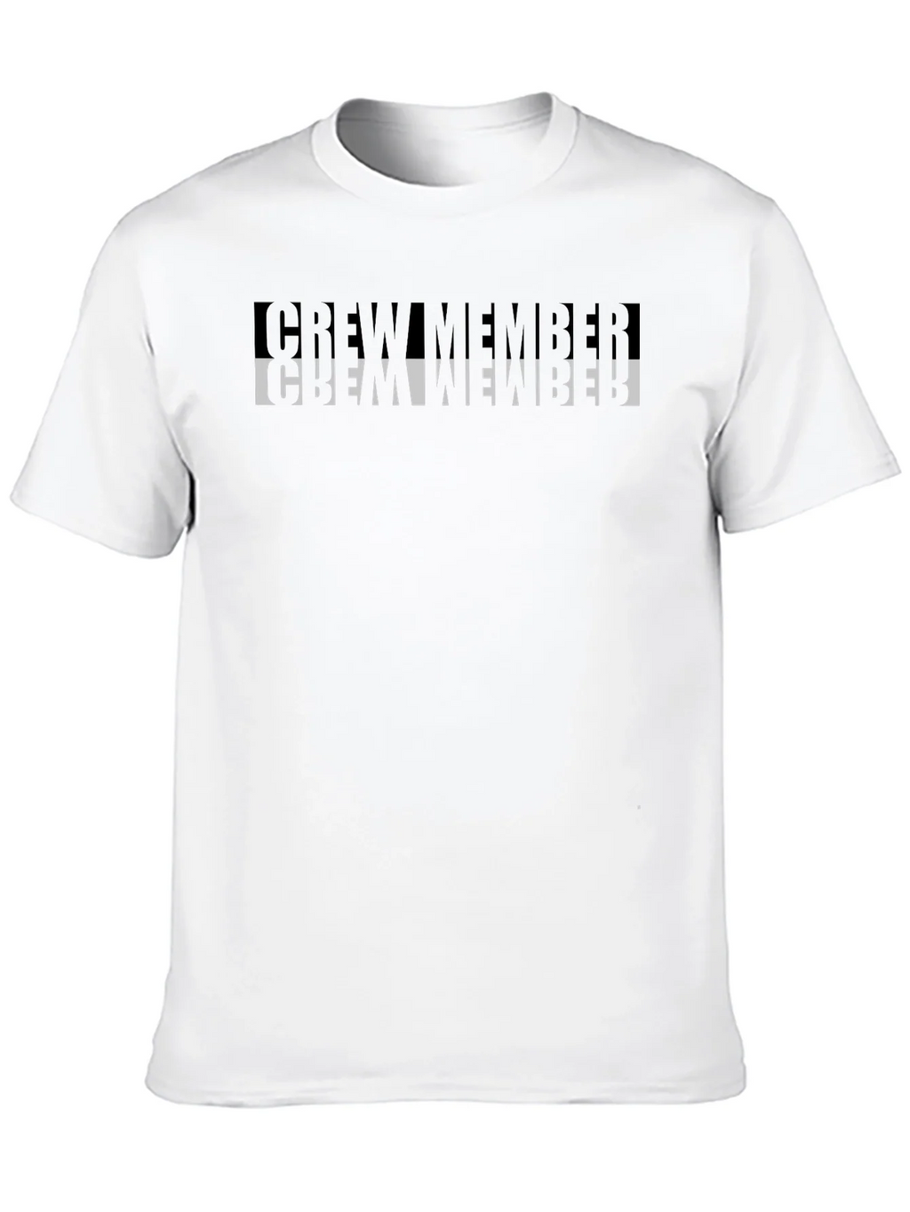 Crew Member Graphic Tee - Black Crew Neck T-Shirt